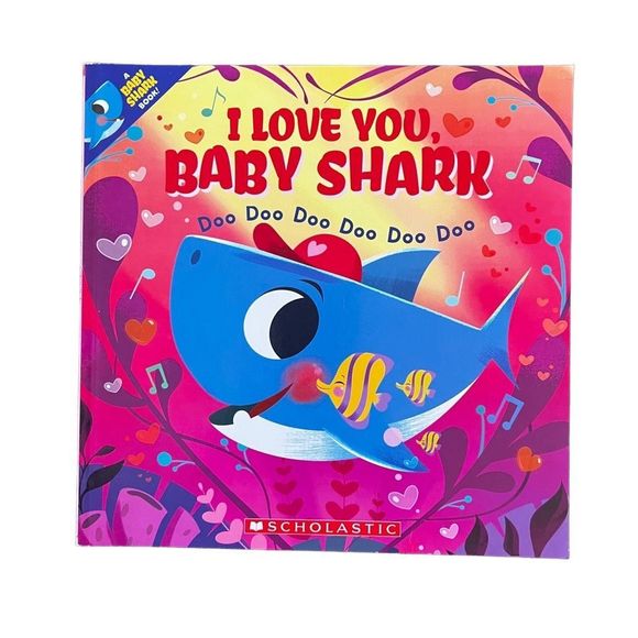 I Love You Baby Shark Children’s Paperback Valentine’s Day Book Kid’s Gift Idea - Picture 1 of 6